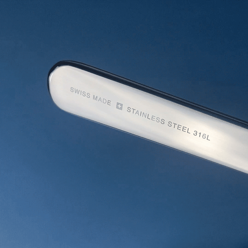 Brosse à dents inox - Poils Ultra Souples