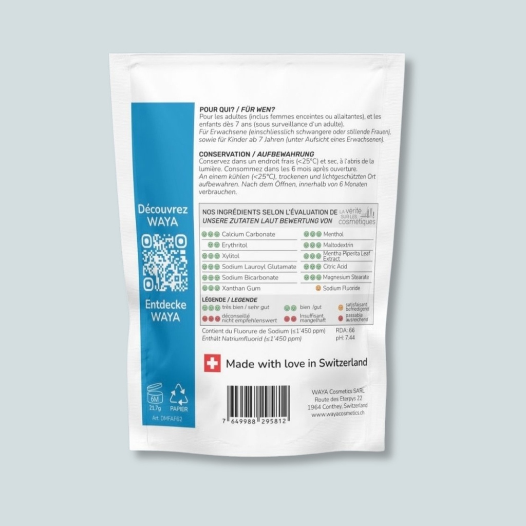 Dentifrice Menthe Fraîche Avec Fluorure